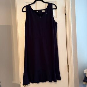 LOFT Navy V-Neck Dress